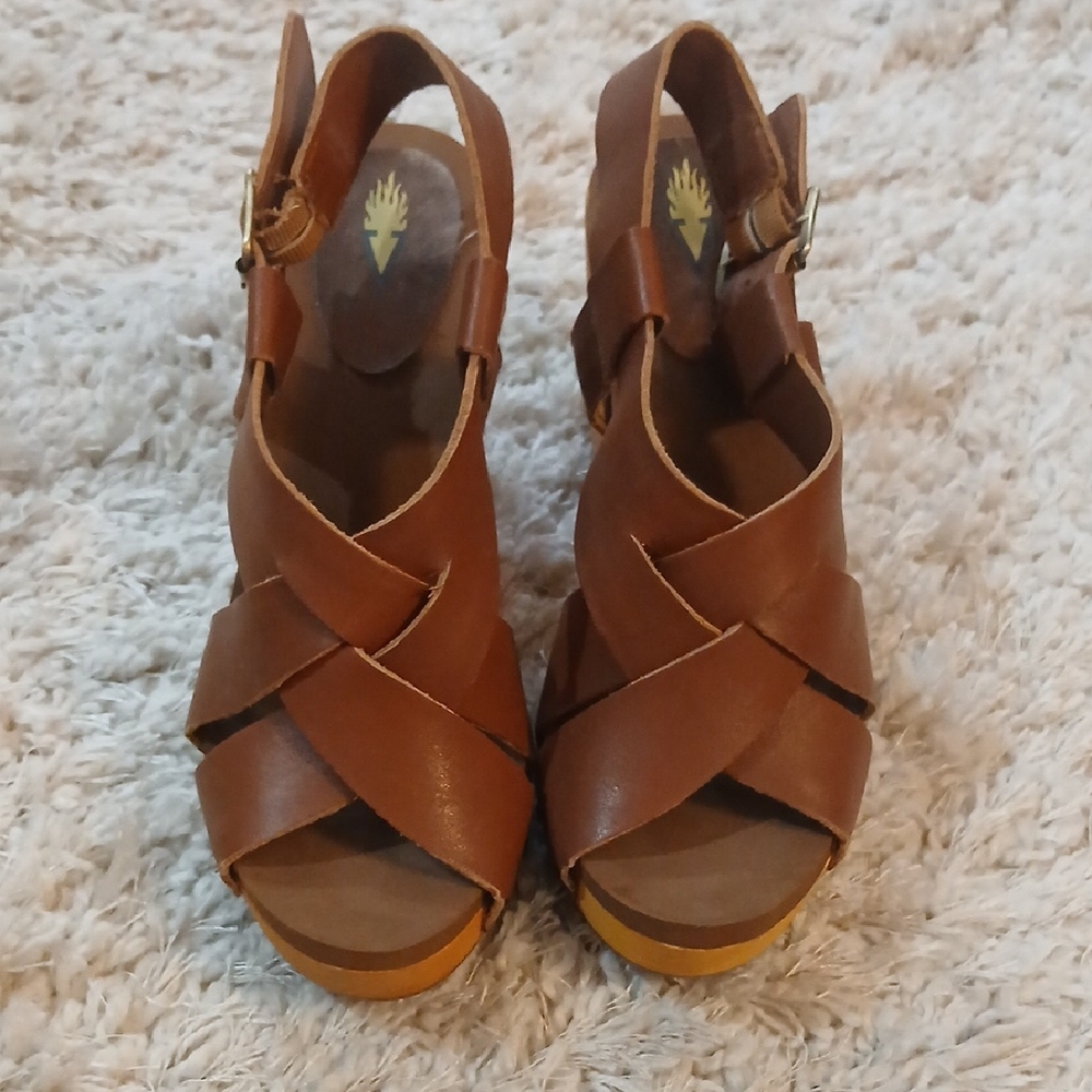 Volatile Tan Leather Women's Sandals